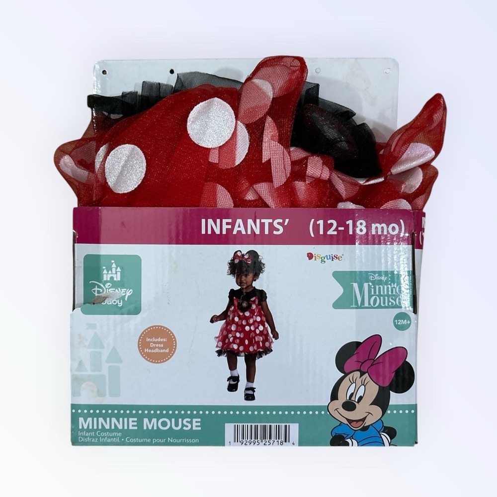 Disney Baby Infants' (12-18 Months) Minnie Mouse Two-Piece Halloween Costume NWT